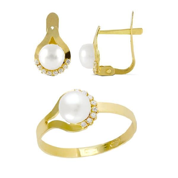 JUEGO COMUNION LEIRE. ORO 18K