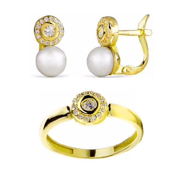 JUEGO COMUNION PETRA. ORO 18K