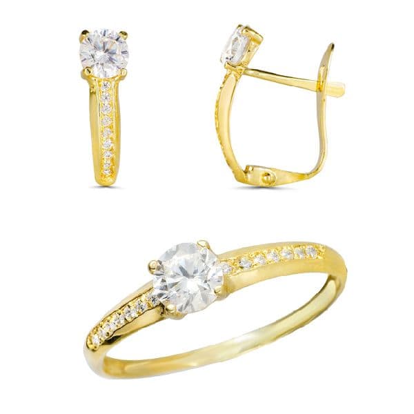 JUEGO COMUNION ATENEA. ORO 18K
