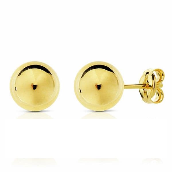 PENDIENTES BOLA 10MM. ORO 18K