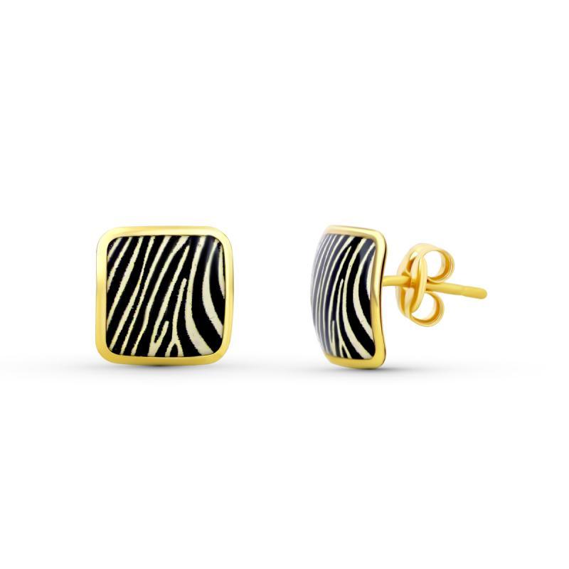 PENDIENTES CEBRA. OR0 18K