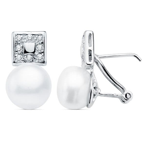 PENDIENTES BORGOÑA. PLATA