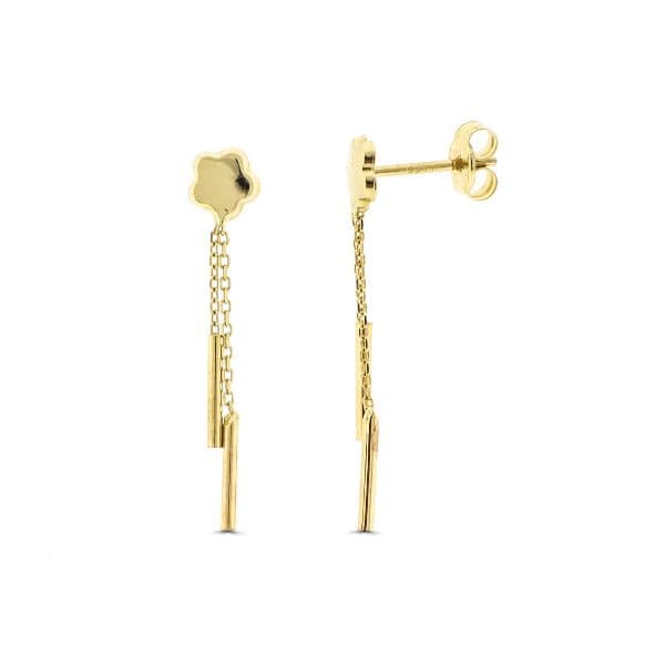 PENDIENTES ERIKA. ORO 18K