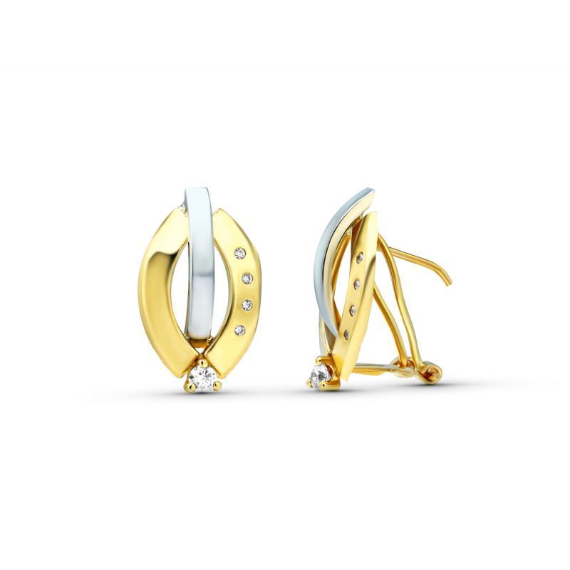 PENDIENTES DOROTEA. ORO 18K