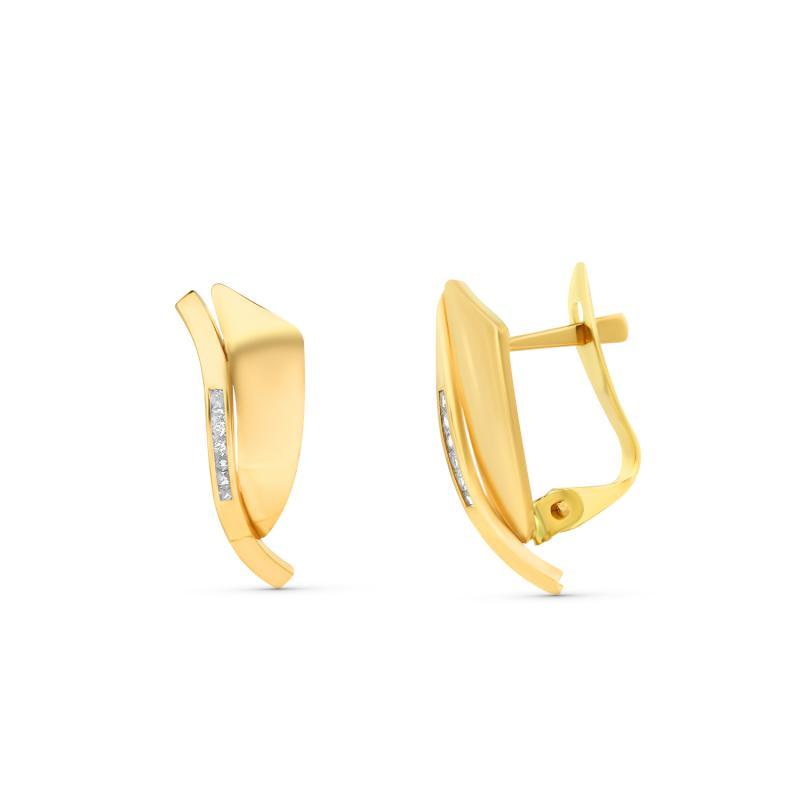 PENDIENTES GENOVA. ORO 18K