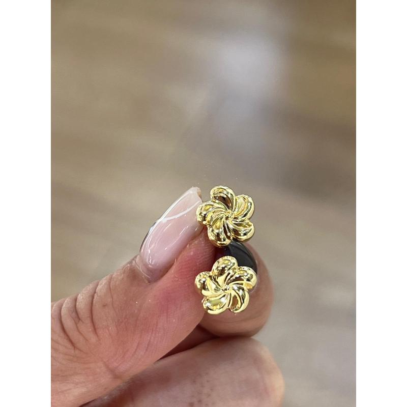 PENDIENTES PRIMAVERA. ORO 18K