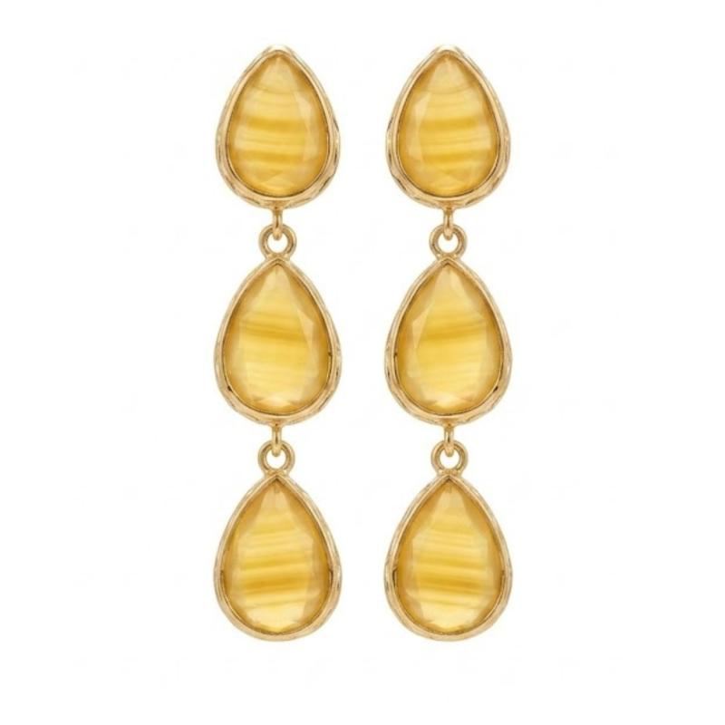 PENDIENTES TRIADA AMARILLA