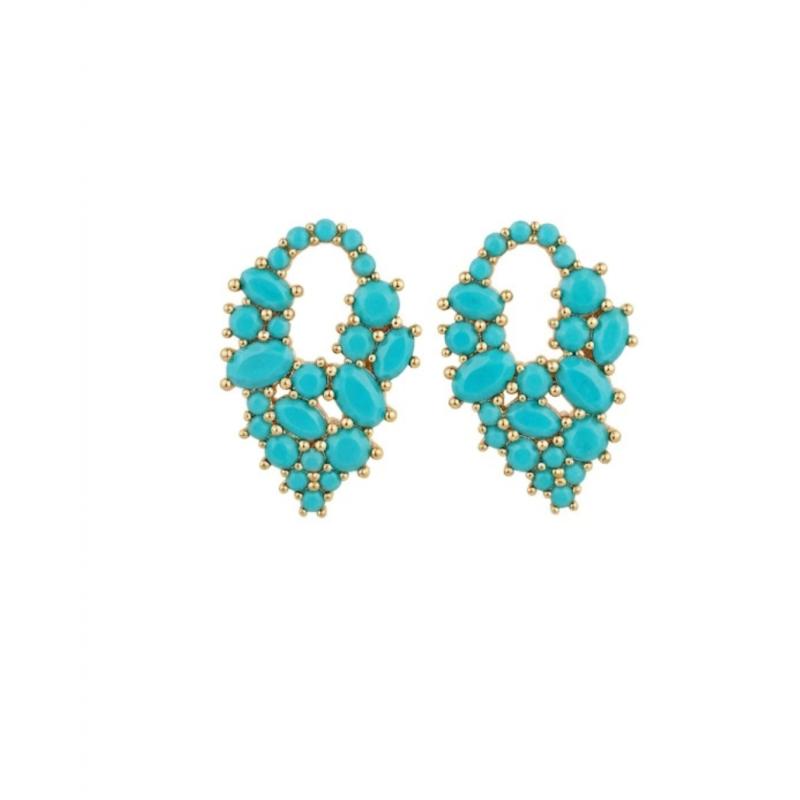 PENDIENTES VETUSTA TURQUESA 