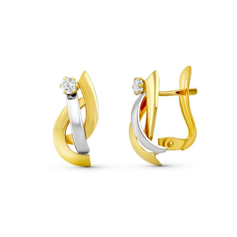 PENDIENTES  ROMINA . ORO 18K