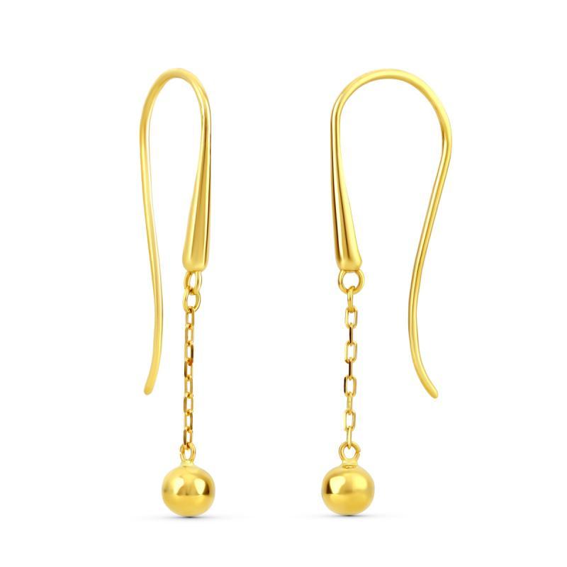PENDIENTES CASCADA. ORO 18K