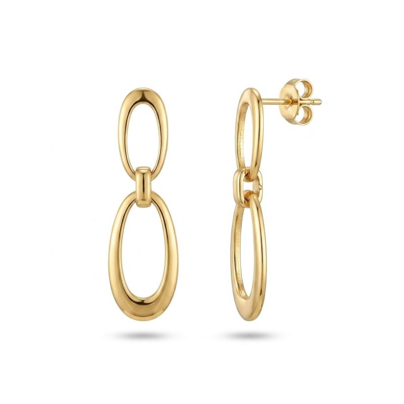 PENDIENTES LULIANA, PLATA CHAPADA