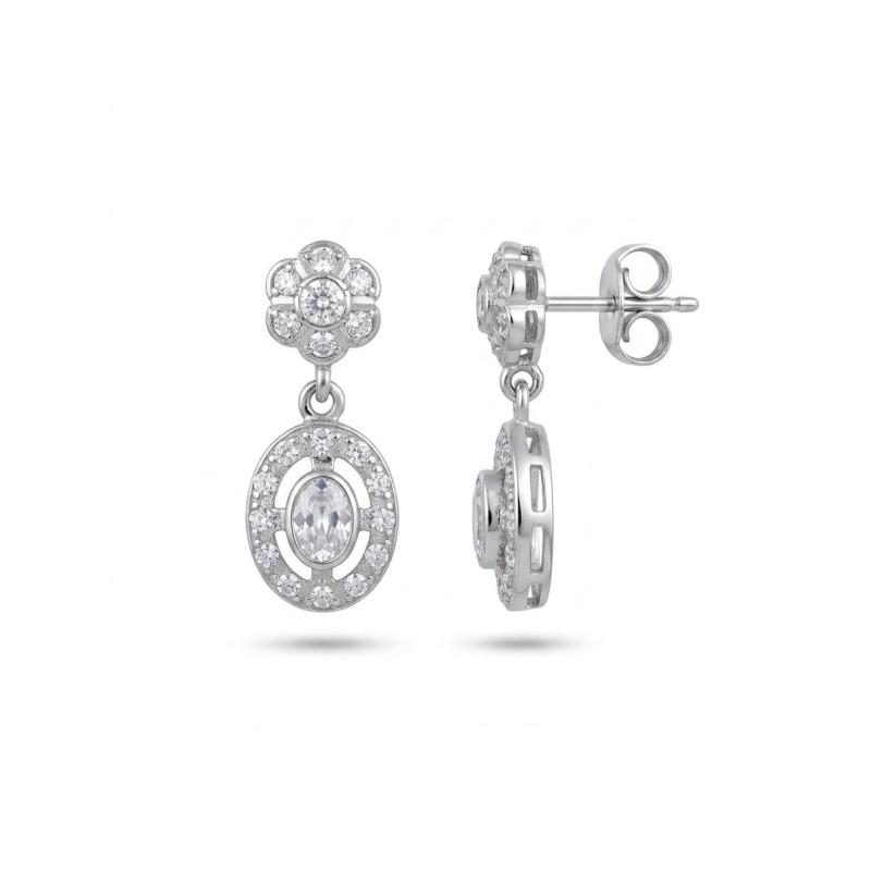 PENDIENTES ISABELINOS PLATA