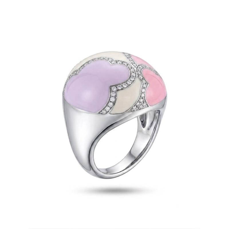 ANILLO ESMALTADO PLATA (VARIOS COLORES)