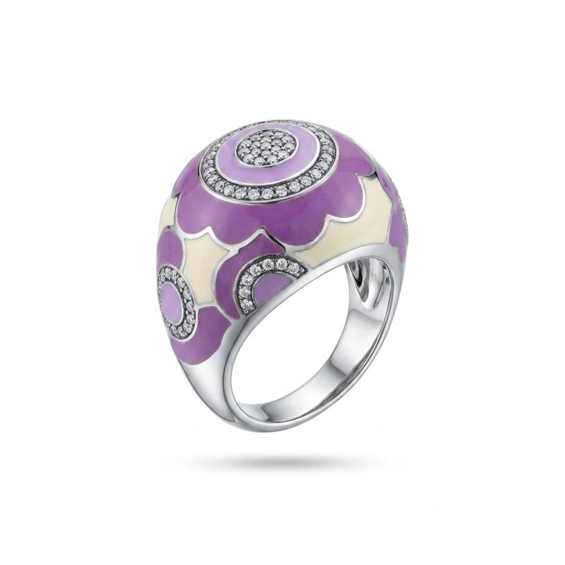 ANILLO ESMALTADO PLATA (VARIOS COLORES)