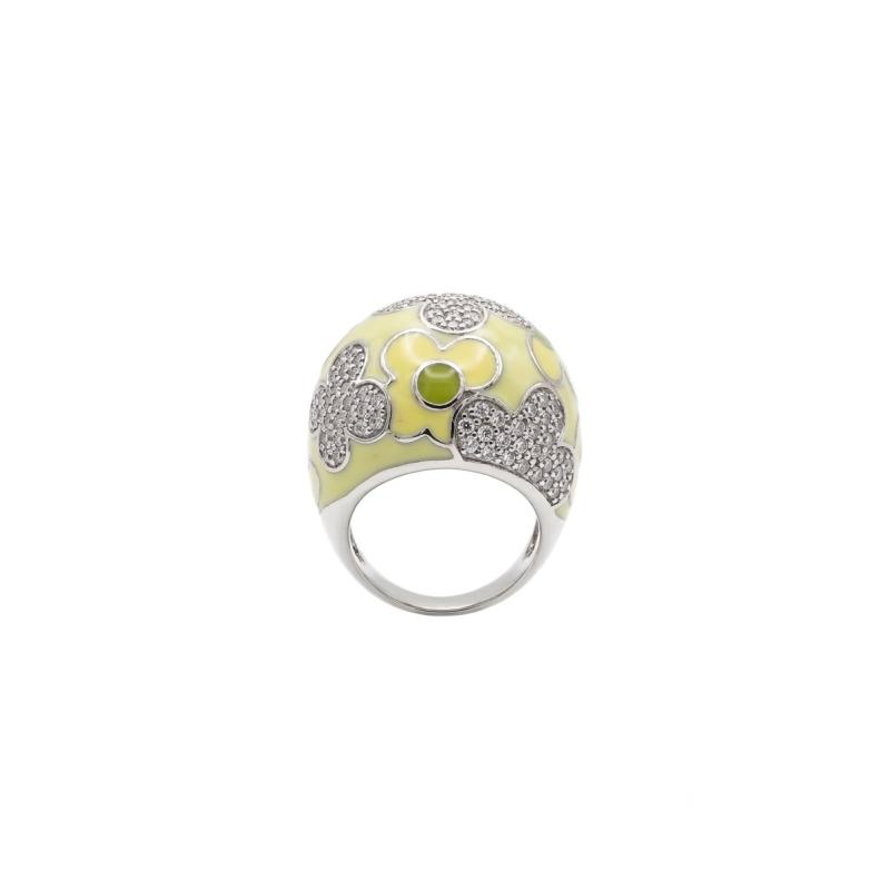 ANILLO ESMALTADO PLATA (VARIOS COLORES)
