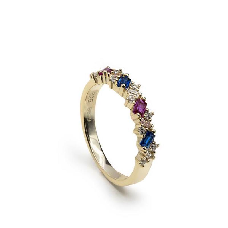 ANILLO PAOLA. PLATA