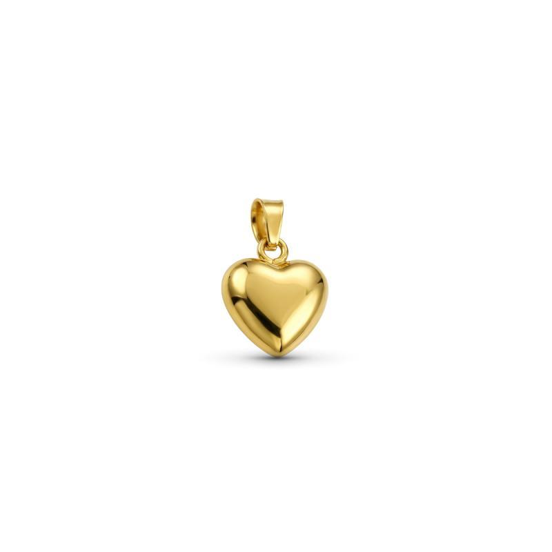 COLGANTE CORAZON. ORO 18K 8MM