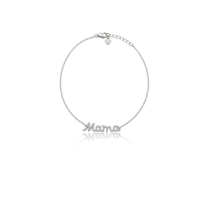 PULSERA MAMÁ PLATA