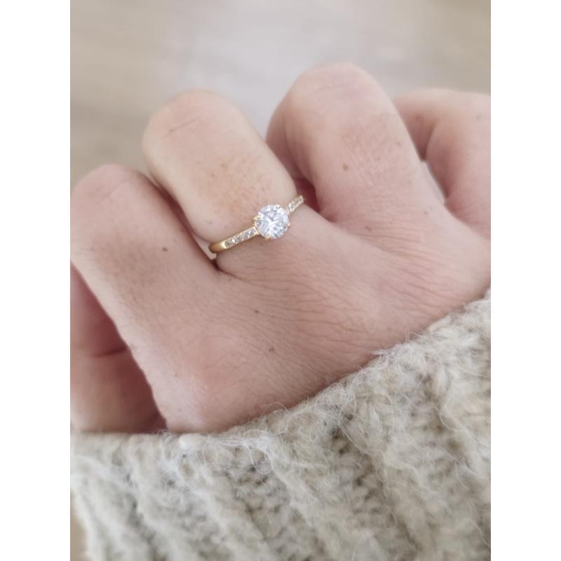ANILLO ÁLAMO. ORO 18K