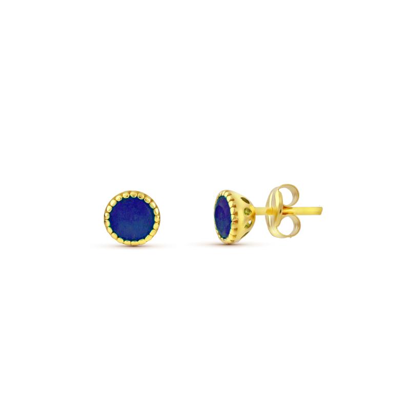 PENDIENTES BLUE. ORO 18K