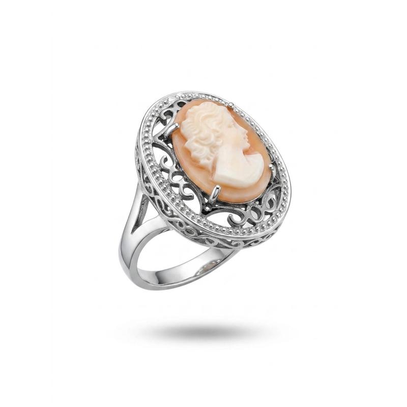 ANILLO  CAMAFEO PLATA
