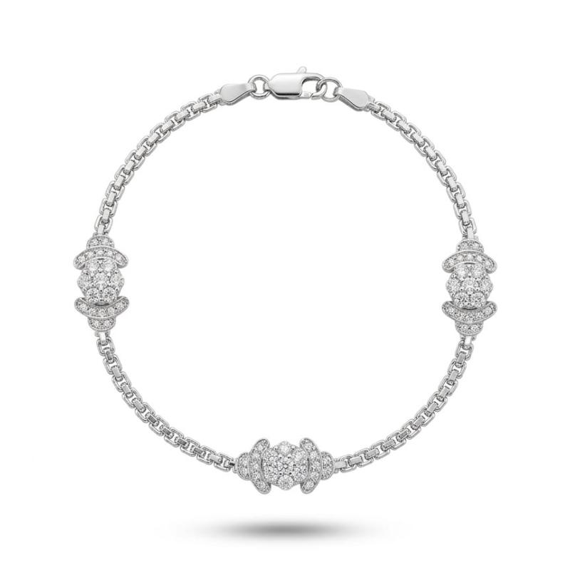 PULSERA VIOLET PLATA