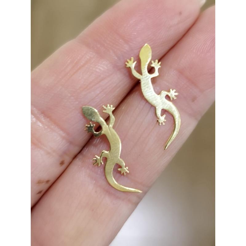 PENDIENTES SALAMANDRA. ORO 18K