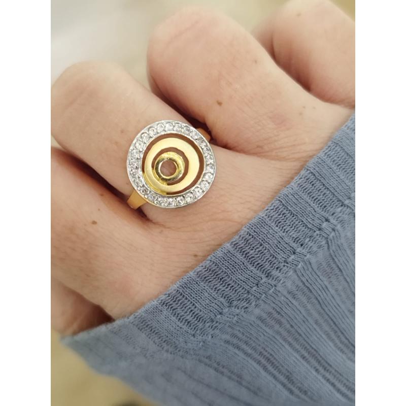 ANILLO CONCÉNTRICO. ORO 18K