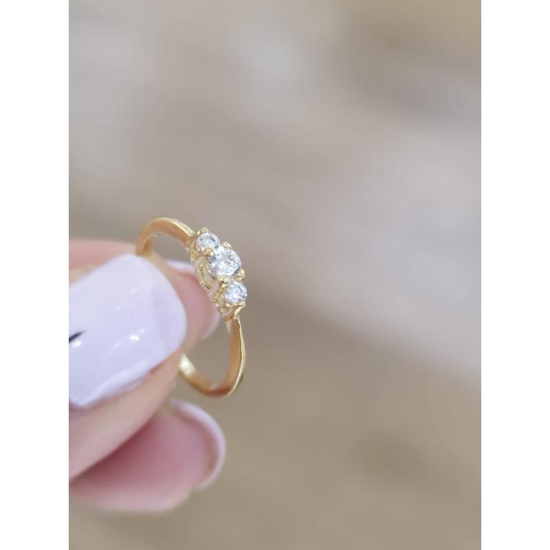 ANILLO TRIO. ORO 18K
