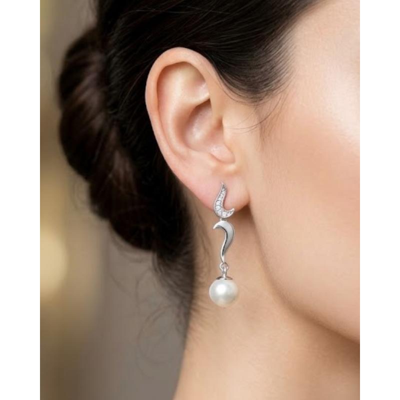 PENDIENTES AROA. PLATA