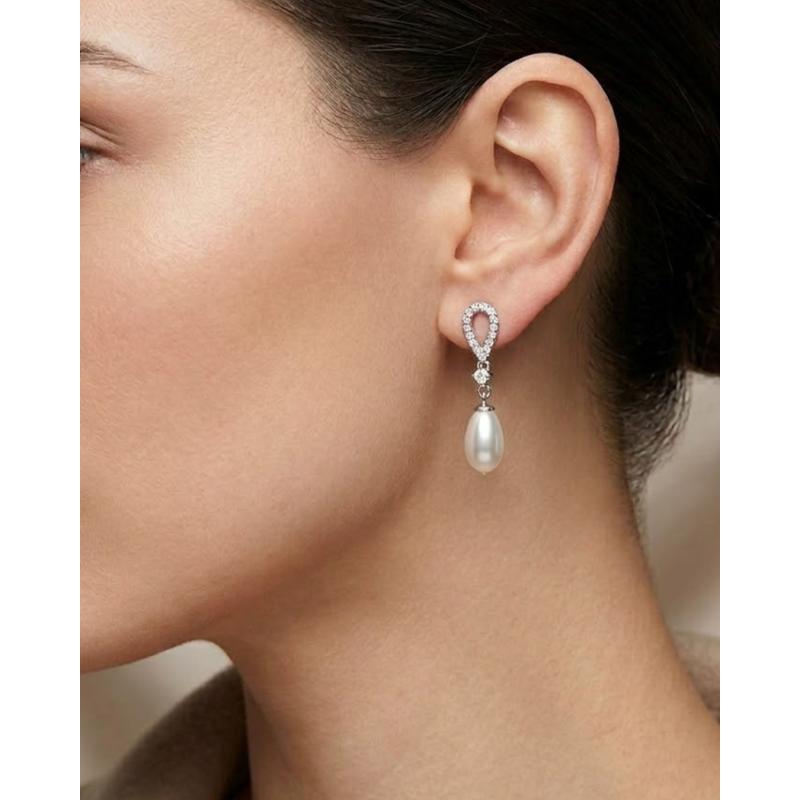 PENDIENTES LAZADA. PLATA SALVATORE