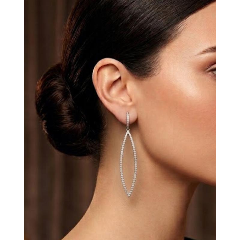 PENDIENTES GOTA. PLATA SALVATORE