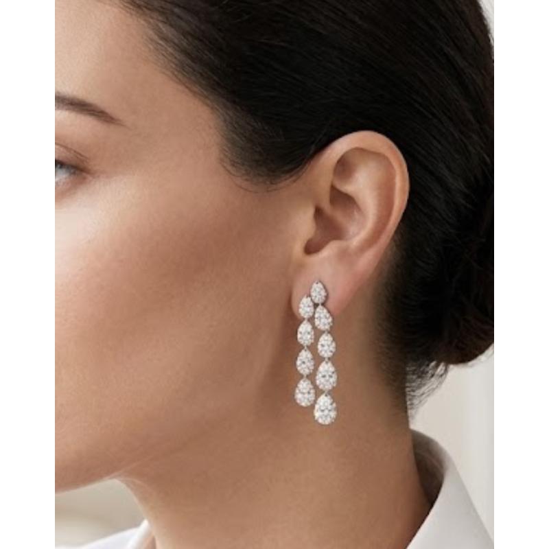 PENDIENTES CASCADA. PLATA