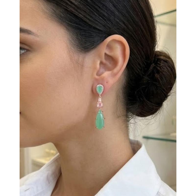 PENDIENTES LÁGRIMA. PLATA. SALVATORE