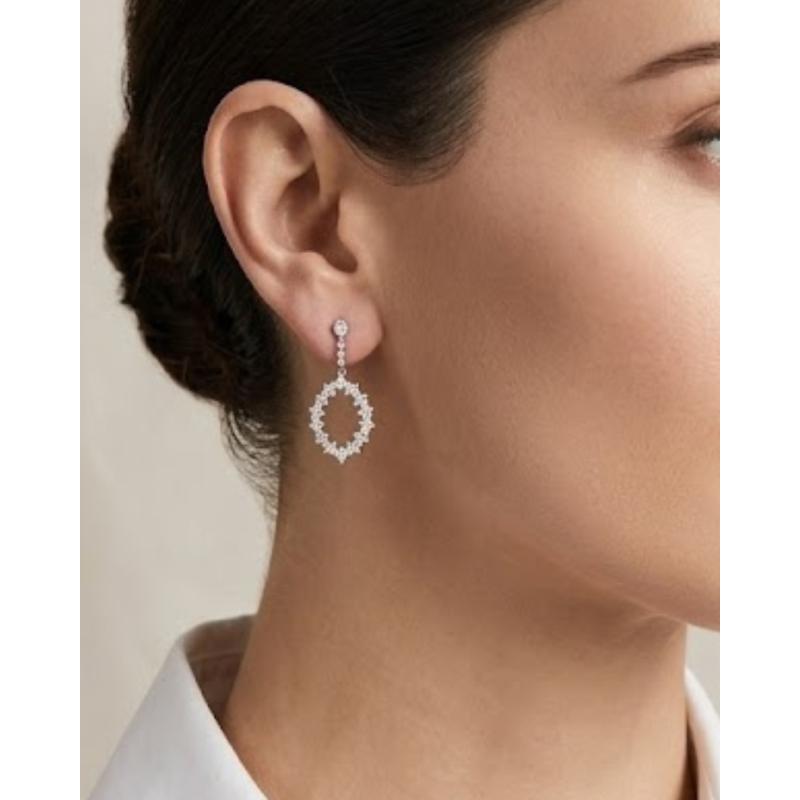 PENDIENTES OJIVAL. PLATA SALVATORE
