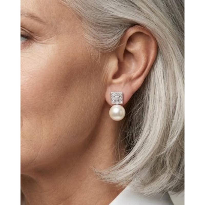 PENDIENTES BORGOÑA. PLATA