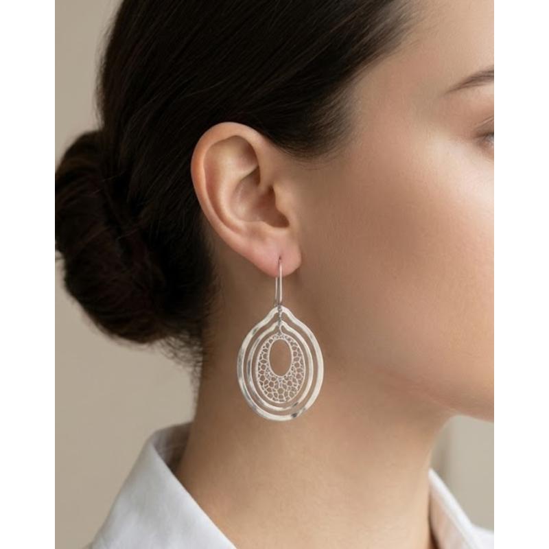 PENDIENTES TRIANERA PLATA