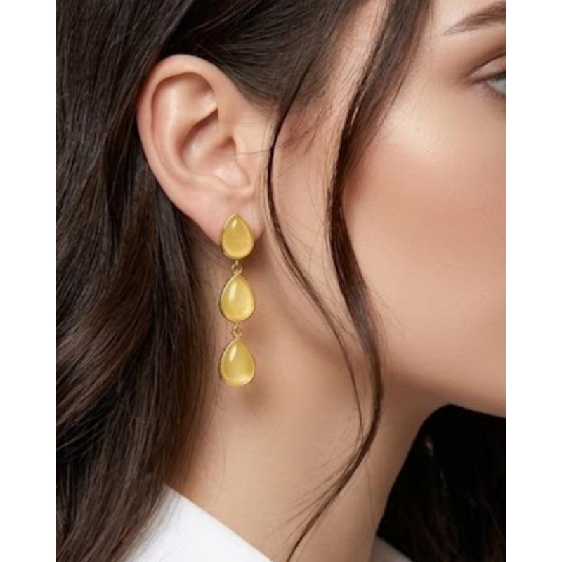 PENDIENTES TRIADA AMARILLA