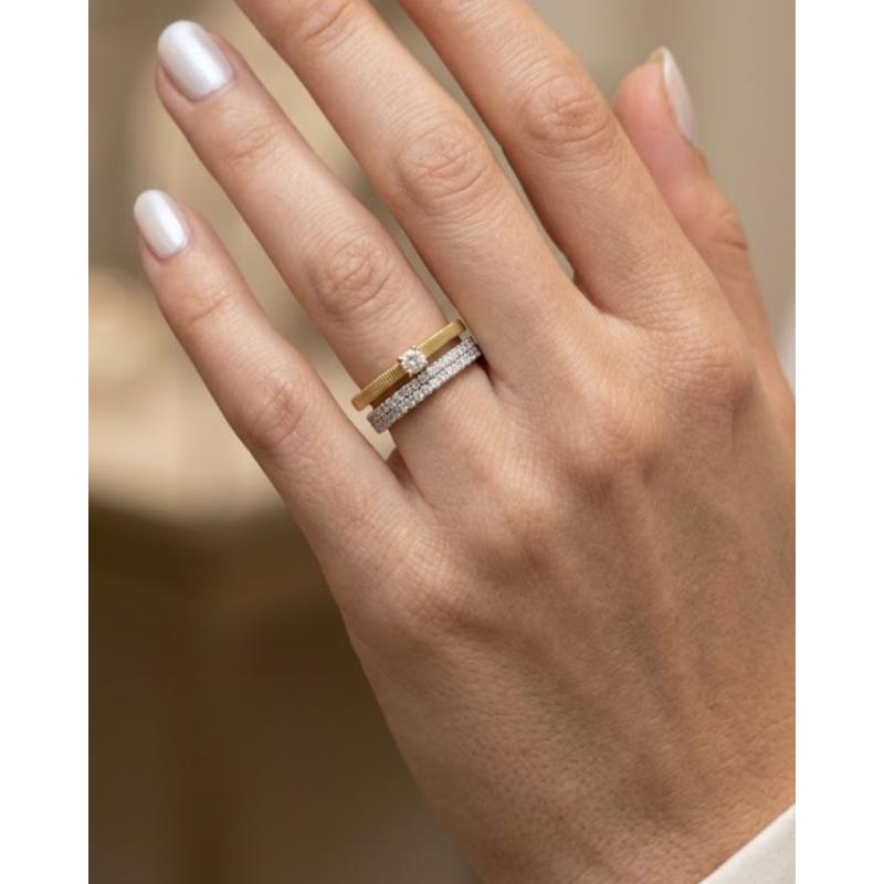 ANILLO GABRIELA. PLATA