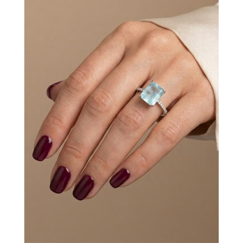 ANILLO ELISA. PLATA