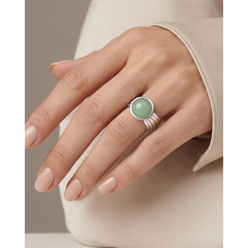 ANILLO TRIZZIA. PLATA PURA
