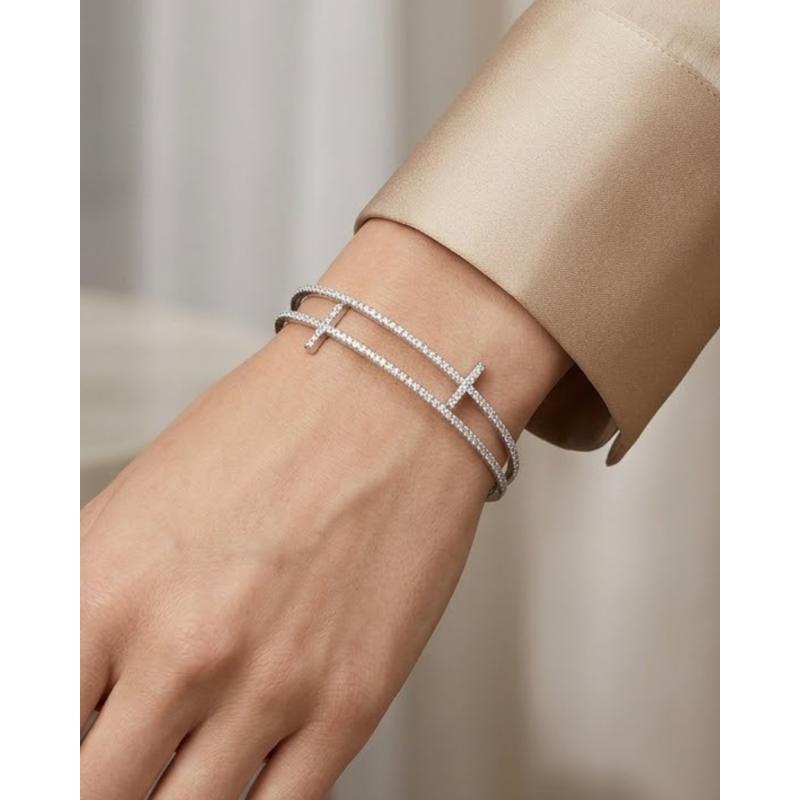 PULSERA KATRINA. PLATA. SALVATORE