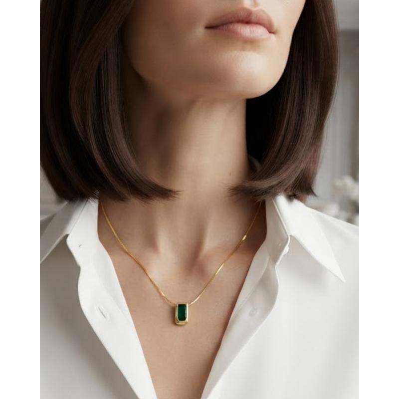 COLLAR GALESA PLATA CHAPADA