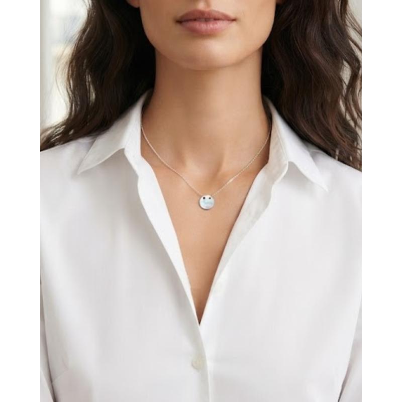 COLLAR PLACA PLATA