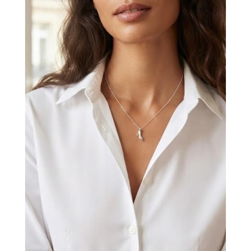COLLAR TACÓN PLATA