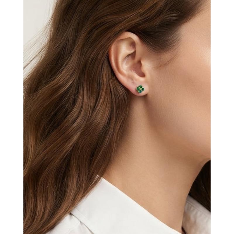 PENDIENTES FLORECILLA. PLATA. SALVATORE