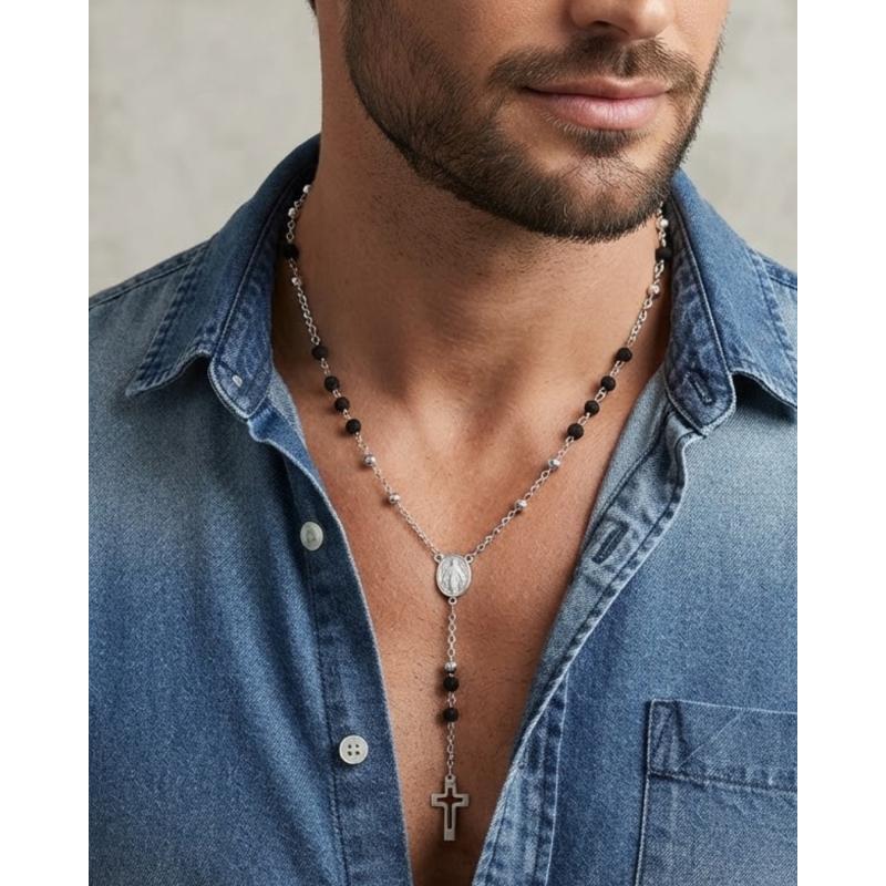 COLLAR HOMBRE ICONCLAST PIEDRAS NEGRO