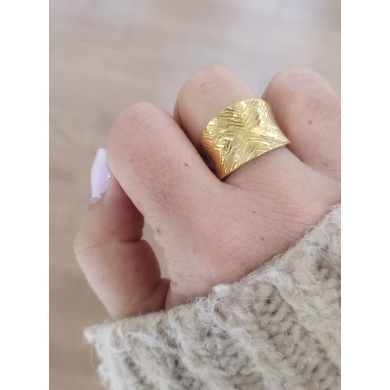 ANILLO MÓNACO. ORO 18K