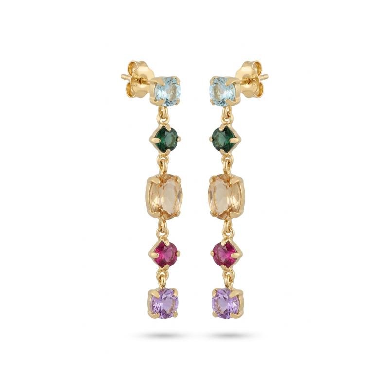 PENDIENTES JULIETA. PLATA. VICTORIA CRUZ