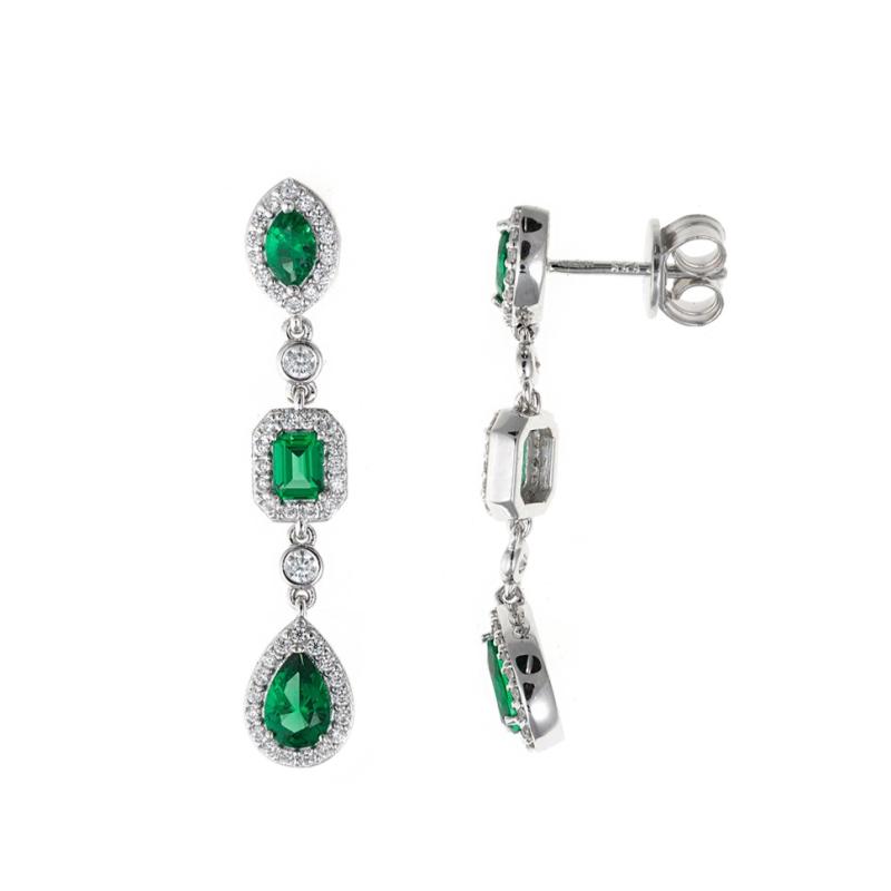 PENDIENTES CROWN, PLATA SALVATORE